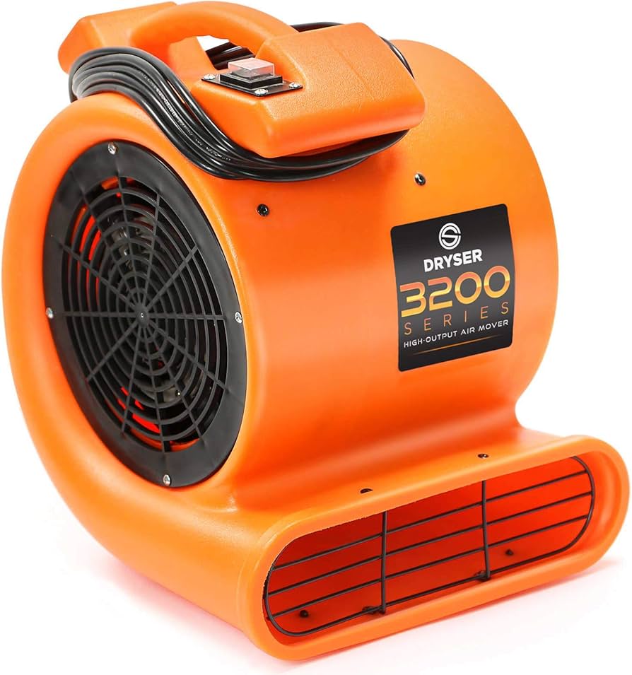 Industrial air mover used for structural drying
